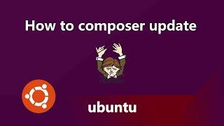 Composer update in ubuntu