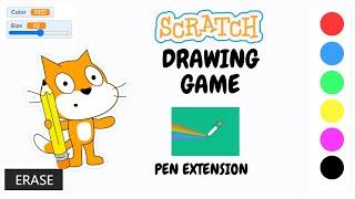 Scratch Tutorial | How to make a Painting Game in Scratch 3.0| Scratch Extension | Scratch 3.0