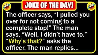  BEST JOKE OF THE DAY! - A man runs a stop sign and gets pulled over by a sheriff...  | Funny Jokes