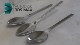 3DS Max Spoon Modeling   Easy Tutorial |  3d sinhala