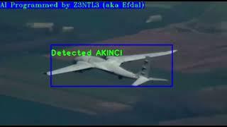 Artifical Intelligence Detecting Akinci Drone