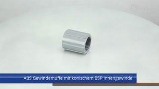 ABS Gewindemuffe mit konischem BSP Innengewinde