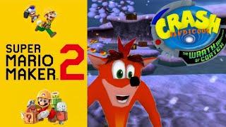 Super Mario Maker 2 × Crash Bandicoot The Wrath Of Cortex: Arctic Antics Level 1 REMADE