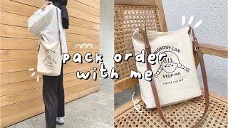 ASMR pack order with me | NEW BAG! 