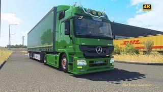Mercedes Actros MP3 - Euro Truck Simulator 2 | ETS2 1.50 | 4K gameplay