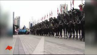 Raw Video: Mounties Parade in Vancouver