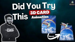 How to Create a 3D Card Hover Animation Effect with a Flying Bird Illusion in HTML & CSS