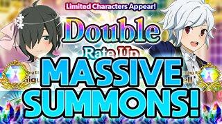 HUGE HALF-ANNIVERSARY SUMMONS! ALL IN FOR BELL AND CHIGUSA?! (Danmachi Battle Chronicle)