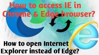How to Stop Internet Explorer from Opening Edge | How to enable IE mode on Microsoft Edge?
