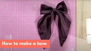 How to make a hair bow (hair bow tutorial)