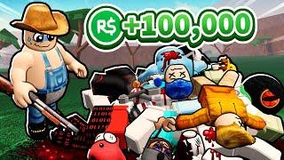 Roblox contest for 100,000 robux against some idiots