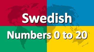 Learn Swedish part 4 | Numbers 0 to 20