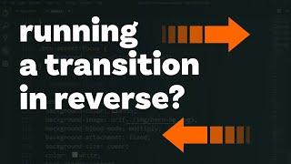 Transitions, transition-delay and hover for "backward" animations