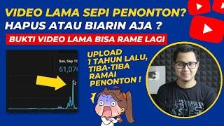 Video Lama Sepi Penonton? Bisakah Ramai Lagi Atau Dihapus Saja? Channel Youtube Sepi Penonton !