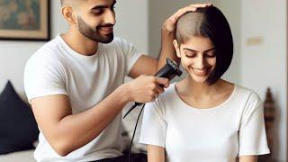 Bald and Bold: Couple's Fun Head Shave Challenge at Home! #CoupleGoals #BaldAndBeautiful #shavedhead