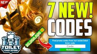 ️CLOCK EVENT️ TOILET TOWER DEFENSE ROBLOX CODES 2024 || TOILET TOWER DEFENSE CODES