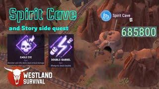 Westland Survival: Spirit cave with epic abilities(eagle eye, double barrel) and Story side quest