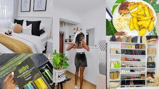 WEEKEND VLOG || Bedroom Reset || New bed || Skincare restock || Birthday date || Monster Energy PR