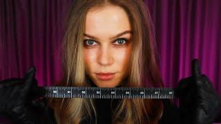 ASMR Tingly Face Attention Ft Alisa. (Face exam, Eyes, Ears, Measuring..) Personal Attention