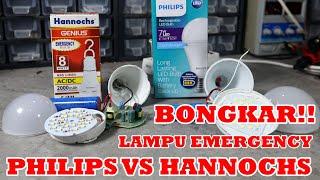 Bongkar Lampu Emergency Philips Vs Hannochs, Adu Durasi Mana yang Paling Tangguh!!!