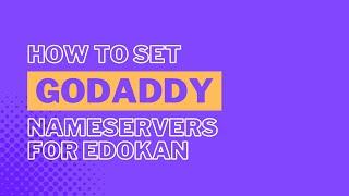 How to add Nameserver in Godaddy