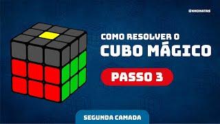 COMO RESOLVER O CUBO MÁGICO - Passo 3