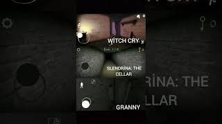 Witch Cry 1.0.5 vs Slendrina: The Cellar 1.8.6 vs Granny 1.8 Jumpscare #shorts #short #horrorgaming