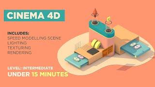 C4d tutorial | Low Poly Cinema 4d tutorials | Infilmvfx