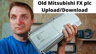 How to program old Mitsubishi FX plc using GX Developer Upload/Download I/O test (English)