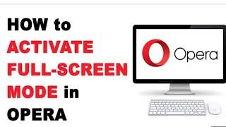 Opera Full Screen Problem | Solved How to Activate Full Screen Mode in the Opera Browser? #shorts