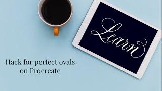 How to get perfect ovals for your digital calligraphy on Procreate 2023| iPad calligraphy