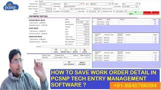 Work Order Entry Management Software | Work Order Management | Pcsnp Tech