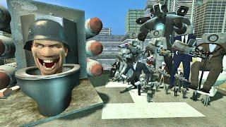 NEW SUPER ROCKET SKIBIDI TOILET VS NEW BOOMBOXMAN ARMY In Garry's Mod!