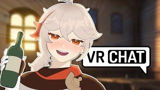 Kazuha Gets Drunk in VRChat! (Genshin VR Moments)