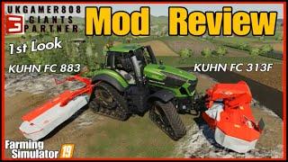 FS19 Mod Review Kuhn FC313F & FC883 Mower #fs19modsreview