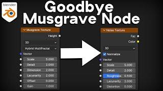 The Musgrave Texture Has Been Removed in Blender 4.1