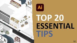 ONLY 1% of Architects Know These 20 KILLER illustrator Tips