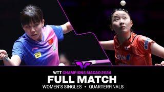 FULL MATCH | Chen Xingtong vs Miwa Harimoto | WS QF | #WTTMacao 2024