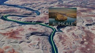 Journey of Euphrates on Google Earth