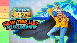 Tier List One Piece Burning Will CN - SSR Terbaik PVP & PVE (Mode Story)