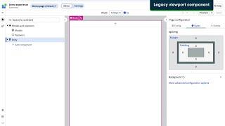 UI Builder | Use legacy viewport component