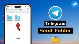 How To Share Folders On Telegram iPhone | Send Multiple Files/Folders in Telegram