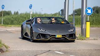 Lamborghini Huracan EVO Spyder - LOUD Accelerations & Revs !