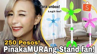 PINAKAMURANG STAND FAN SA SHOPEE UNBOXING & ASSEMBLING  259 PESOS LANG! YOUR GIRL MARY ANN