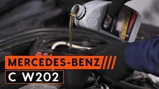 How to change oil filter and engine oil on MERCEDES W202 [TUTORIAL AUTODOC]