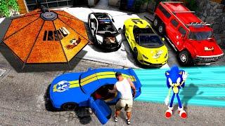 Collecting SONIC SUPER CARS in GTA 5!