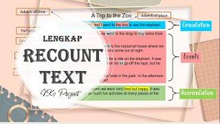 MATERI - RECOUNT TEXT LENGKAP ( TYPE, PURPOSE, ANALISIS GENERIC STRUCTURE LANGUAGE FEATURES)