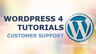 CUSTOMER SUPPORT website - WP Wordpress Course & tutorial #8