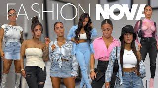HUGE FASHION NOVA TRY ON HAUL🩵 | spring outfit inspo, denim, skirts, bodysuits, tops *20+ items!*