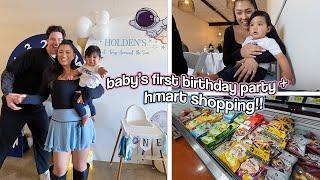 BABY'S FIRST BIRTHDAY!! Korean Grocery Shopping & Haul!!